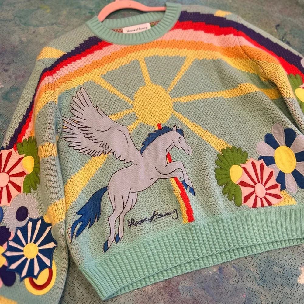 Rare House Of Sunny Pegasus Sweater - Picture 1 of 6